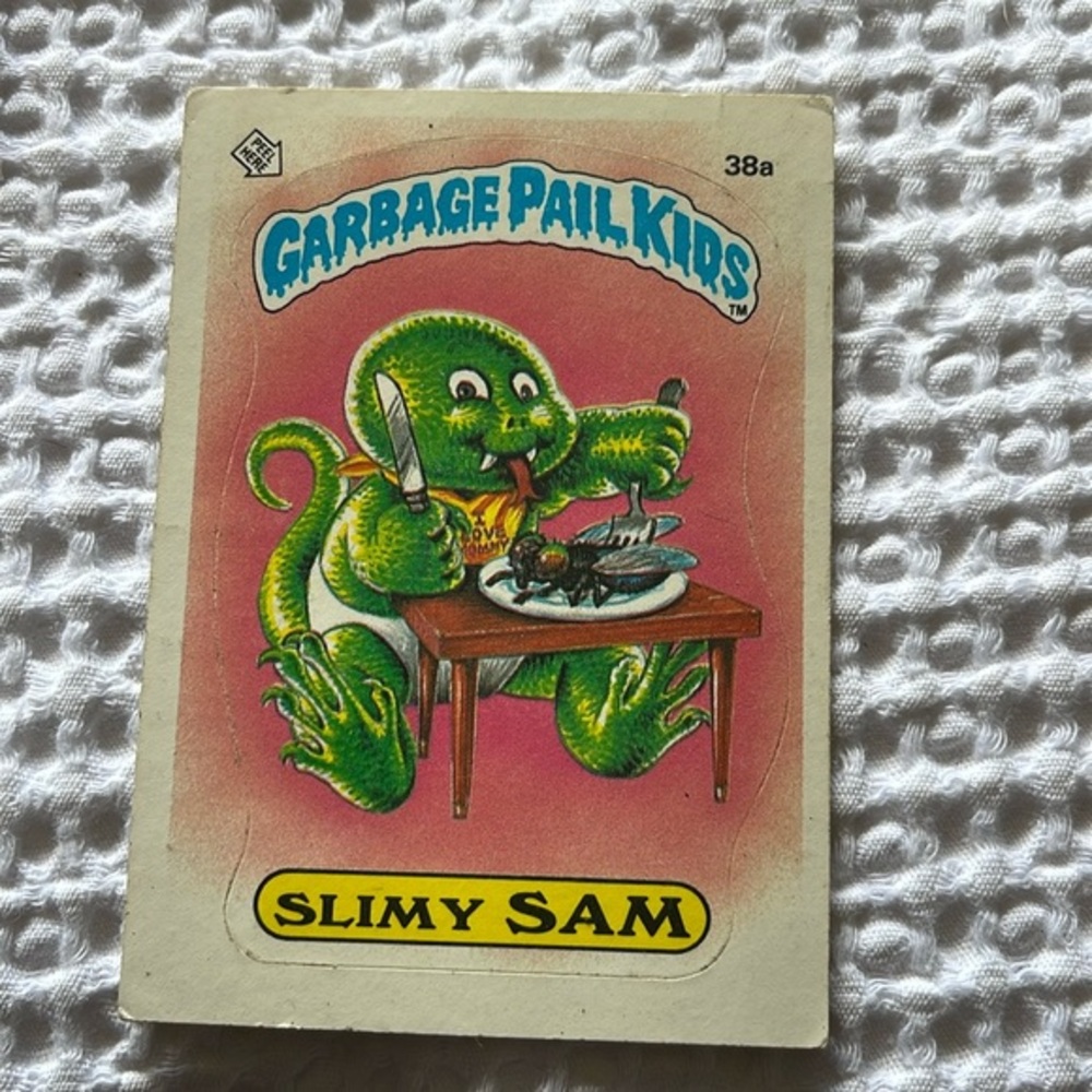 Garbage Pail Kids Slimy Sam Card 38a